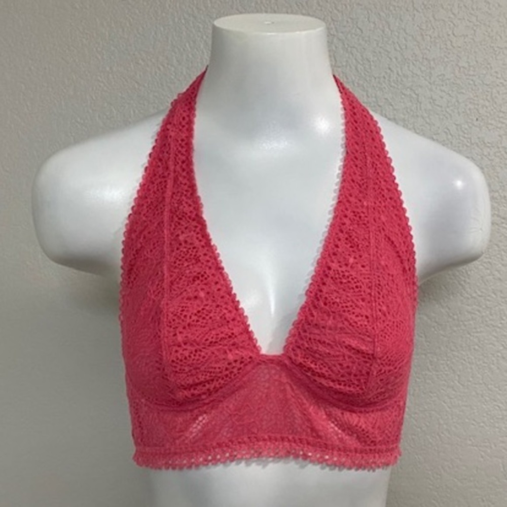 Victoria's Secret Plunge Halter Bralette Size Med